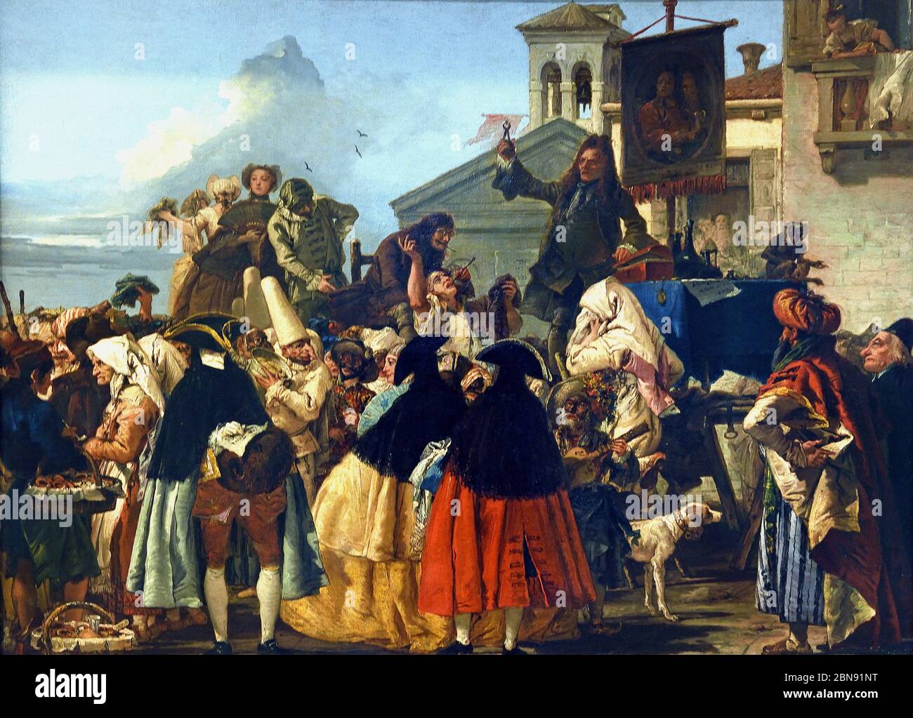 Le Charlatan ou l'arrache-dent 1754-1755 Giambattista Tiepolo Venise 1696 Madrid 1770 Italie Italien Banque D'Images