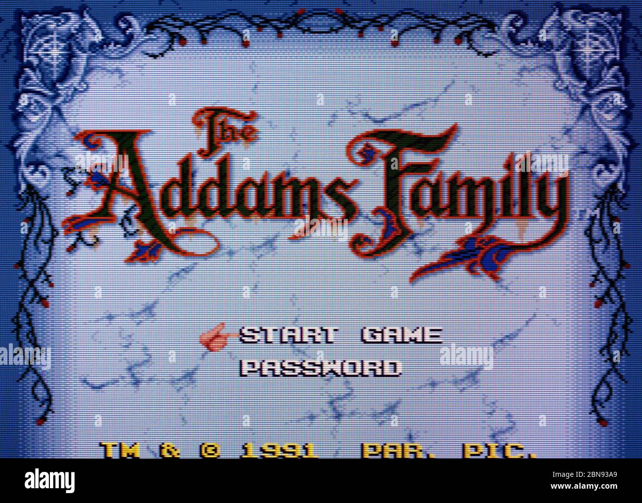 La famille Addams - SNES Super Nintendo - usage éditorial seulement Banque D'Images