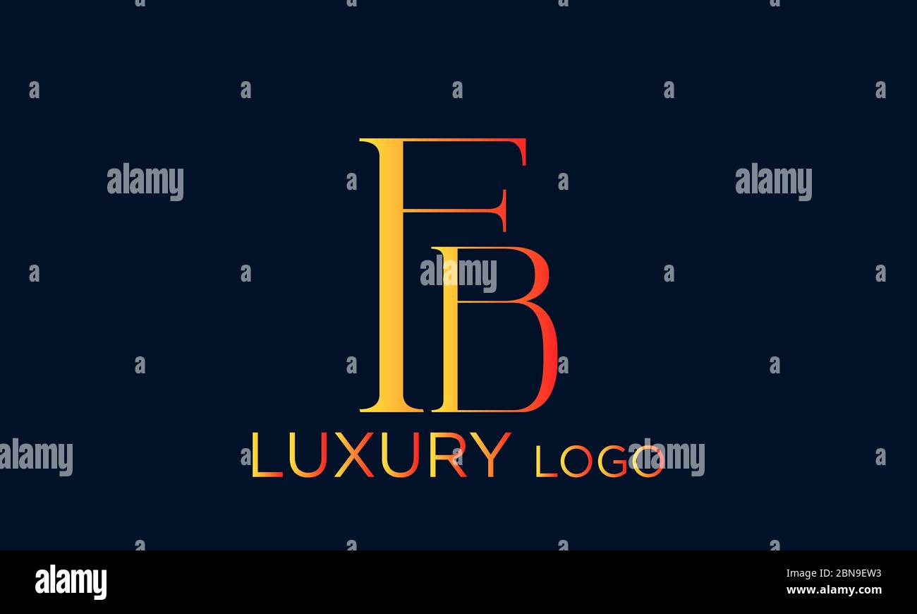 Innovation créative logo BF initial et logo FB. B lettre Luxe minimal Monogramme. F conception initiale professionnelle. Police professionnelle Premium. Alphabet Illustration de Vecteur