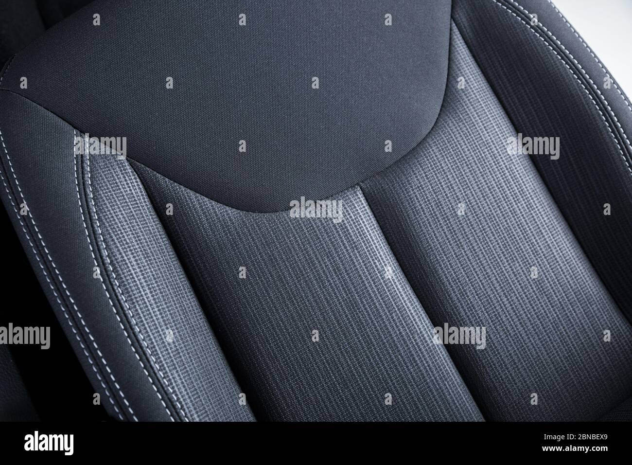 Gros plan sur la texture du siège d'une voiture moderne Banque D'Images