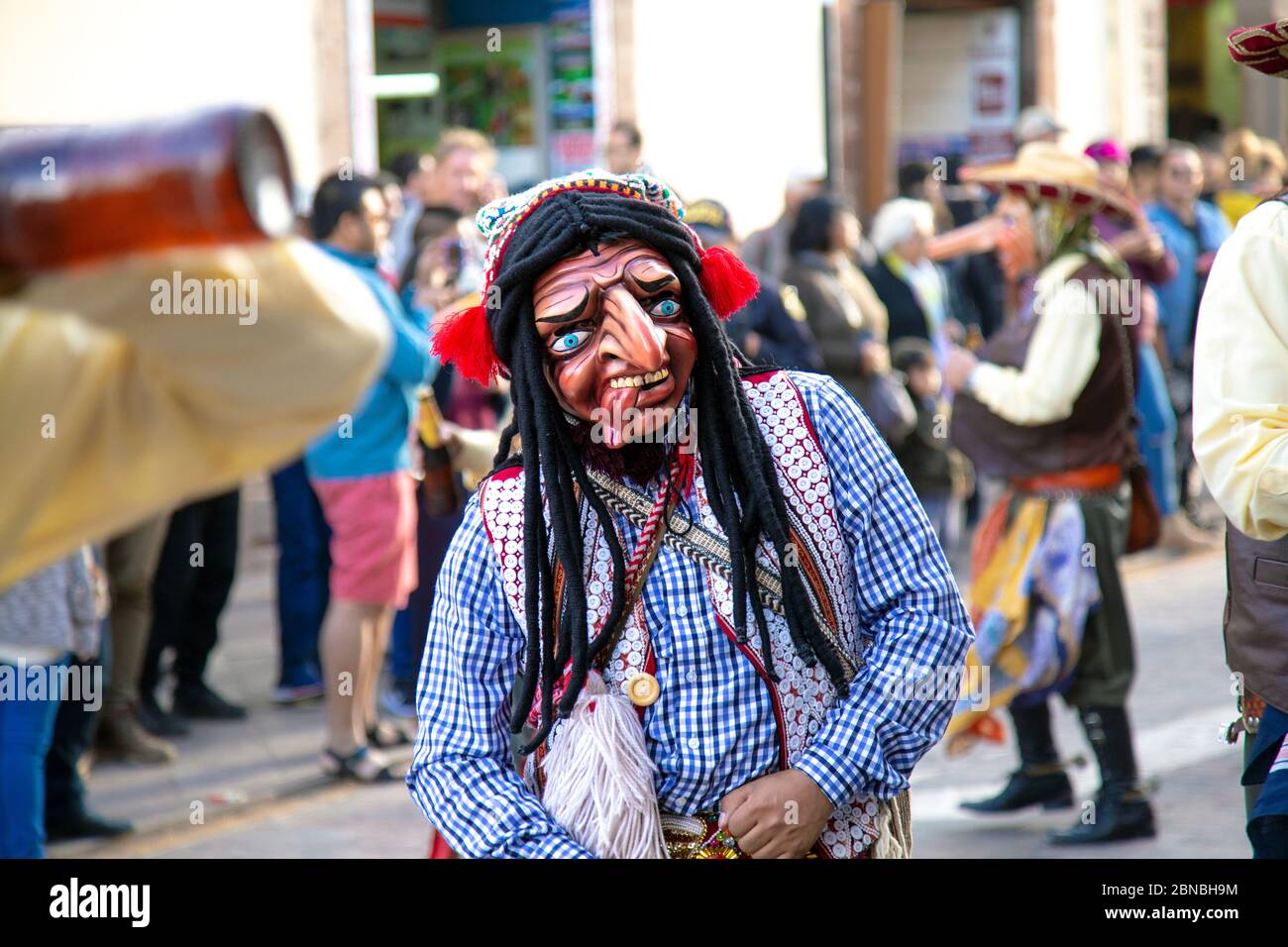 Défilé du Festival à Cusco, la Vallée Sacrée, Pérou Banque D'Images