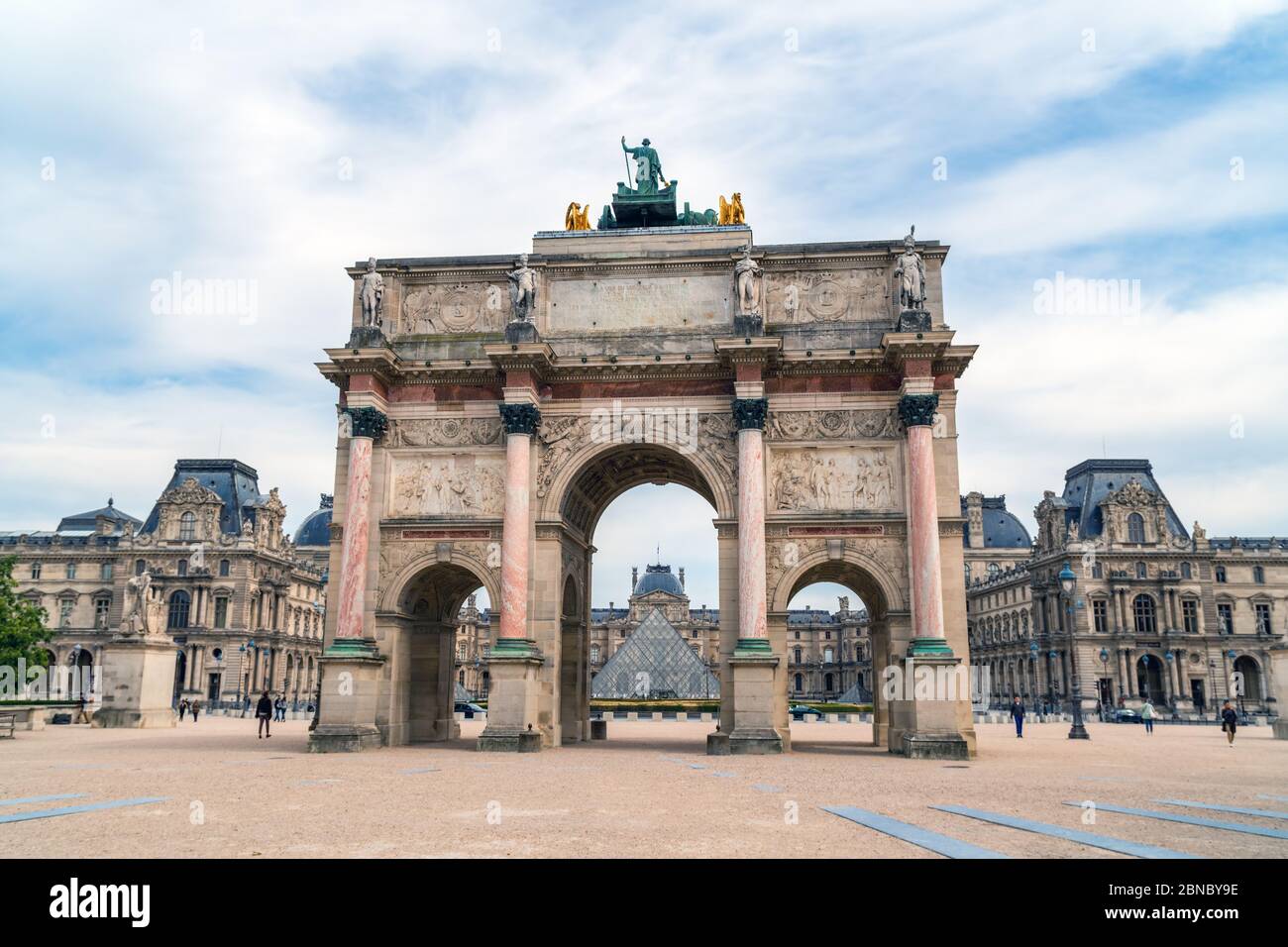 Arche de Triumph de Carrousel à Paris, France Banque D'Images