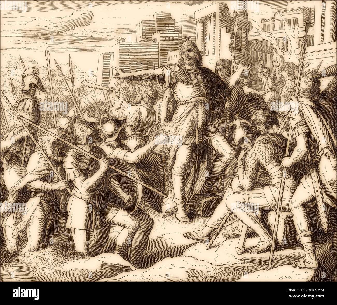 Judas Maccabee, ancien Testament, par Julius Schnorr von Carolsfeld Banque D'Images