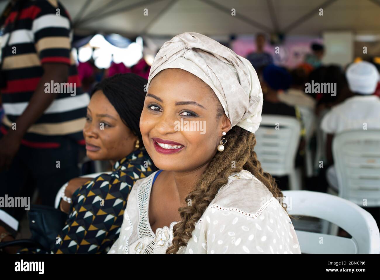 NIGÉRIA LAGOS FEMMES CONGRES SUJET VEUVE EN AFRIQUE Banque D'Images