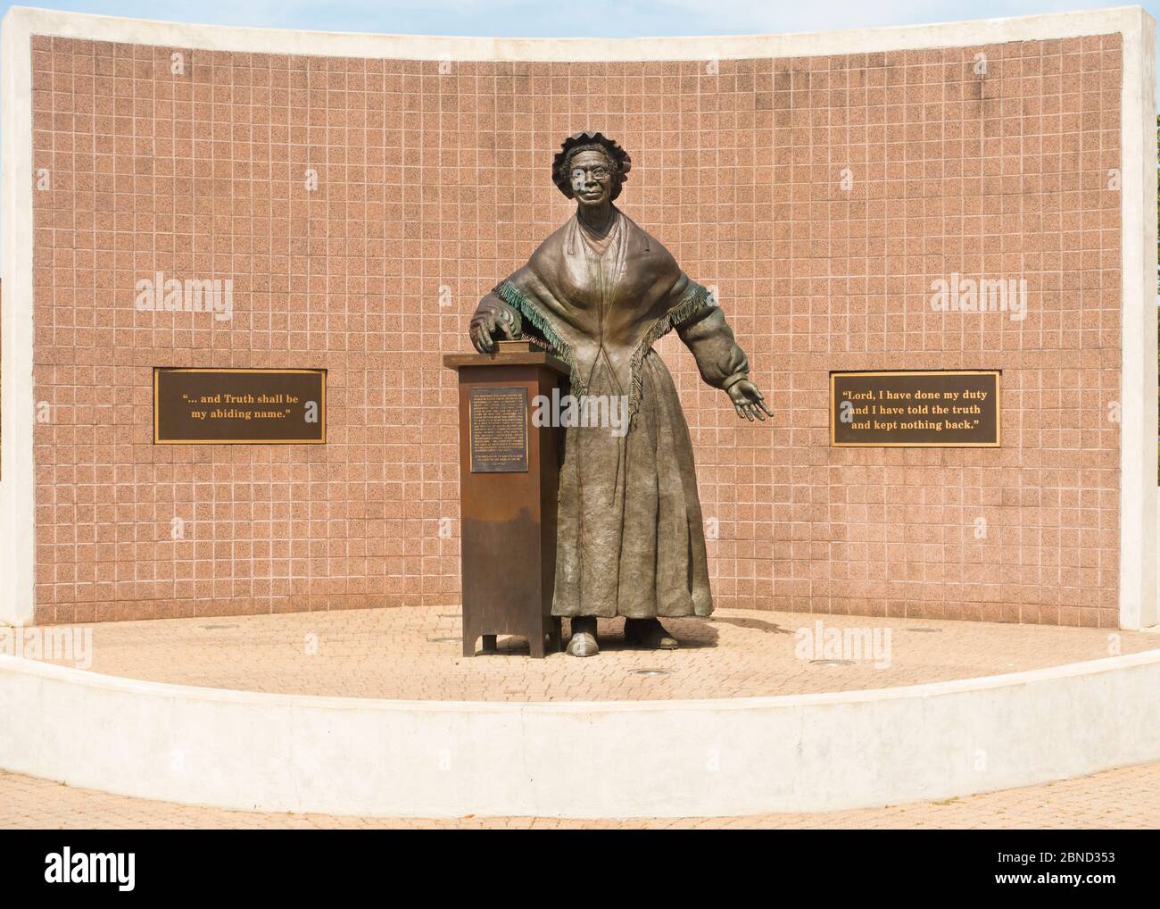 Monument de vérité Sojourner Battle Creek Michigan Banque D'Images