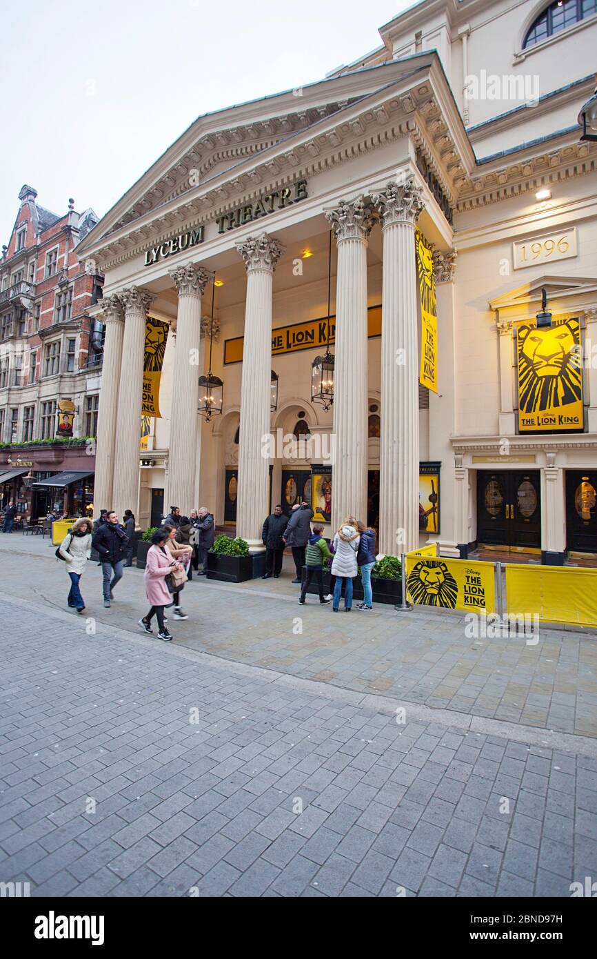 La comédie musicale Roi Lion au Lyceum Theatre Banque D'Images