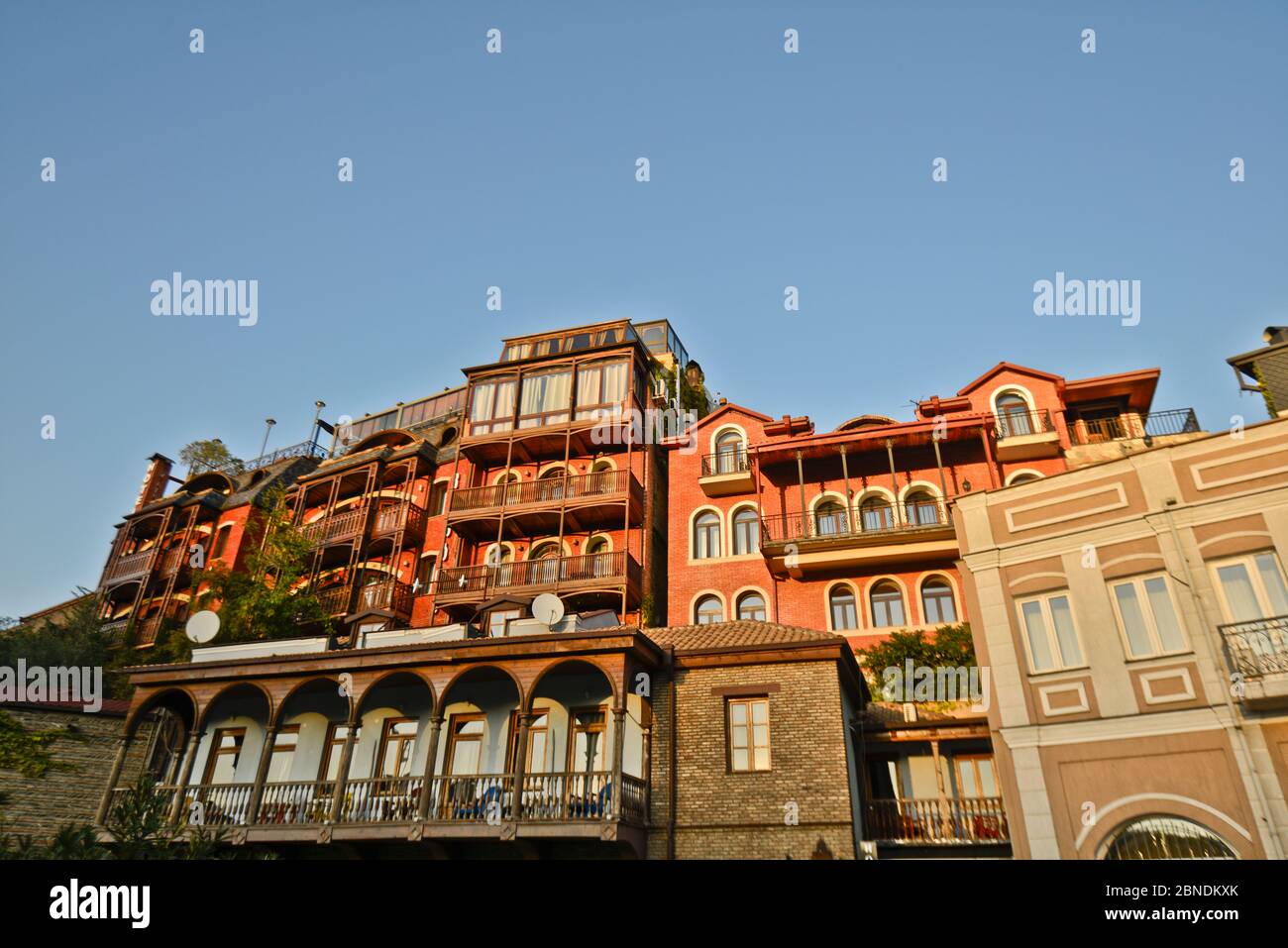 Vieille ville de Tbilissi, République de Géorgie Banque D'Images