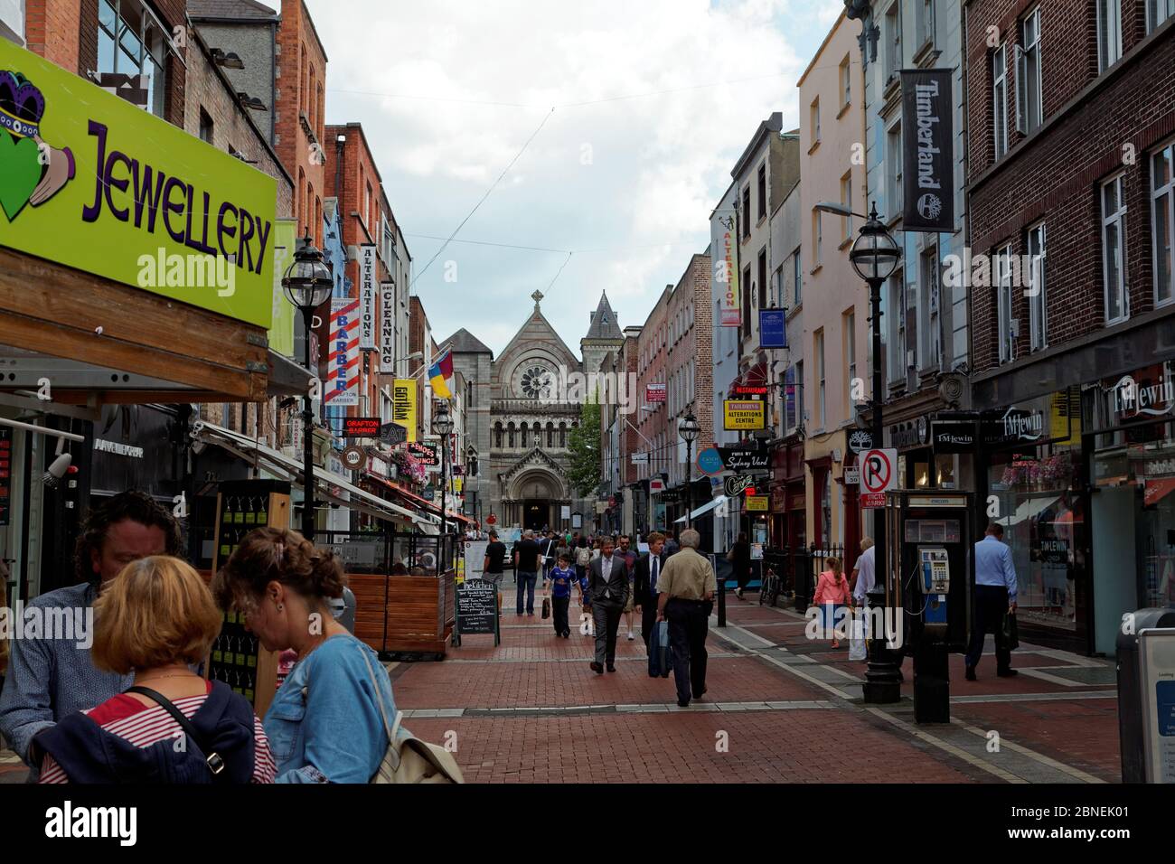 Anne Street South, Dublin, Irlande, République irlandaise Banque D'Images