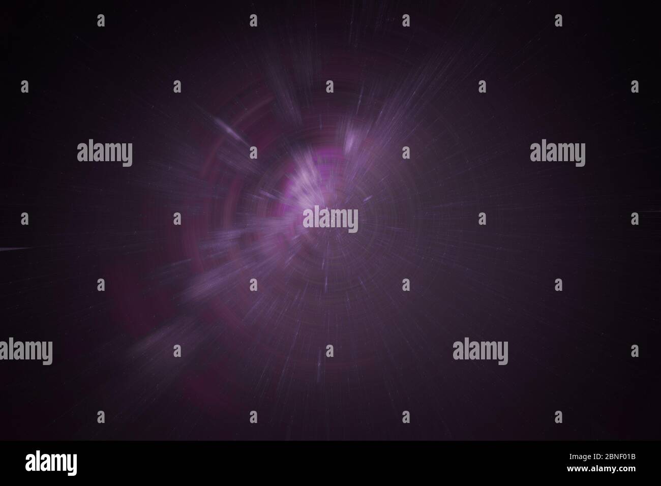 Gros plan de dégradés ronds colorés avec lumière violette éclatante au milieu Banque D'Images