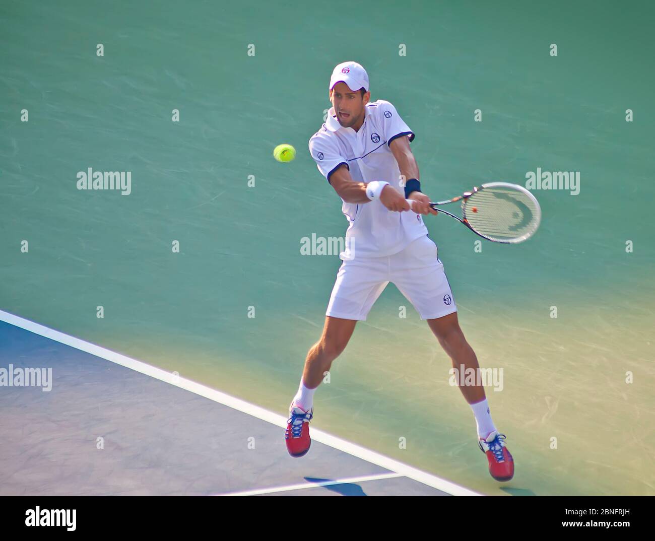 Joueur de tennis pro Novak Djokovic Banque D'Images