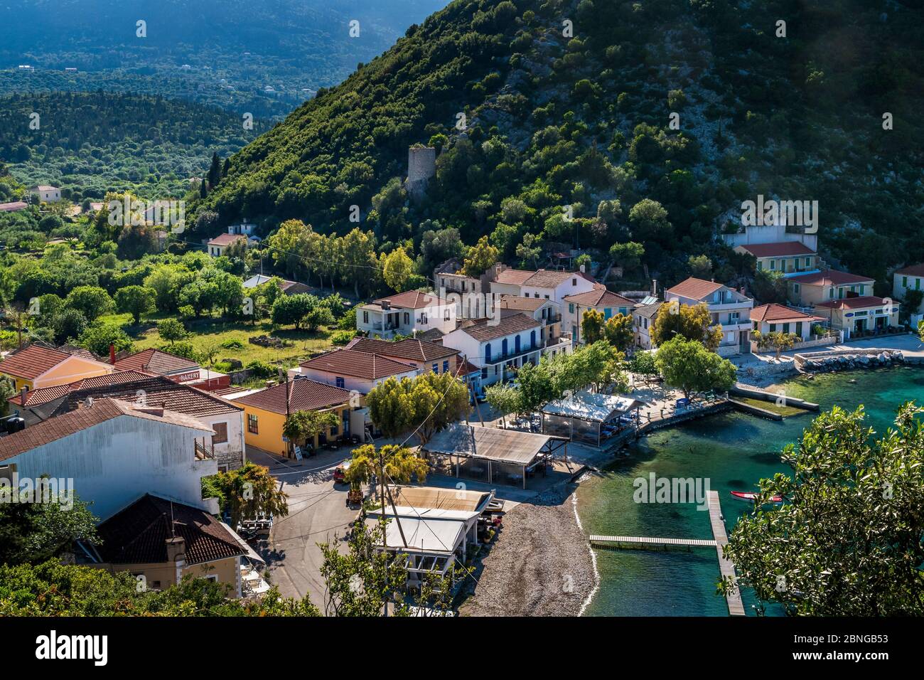 Frikes sur Ithaca Banque D'Images