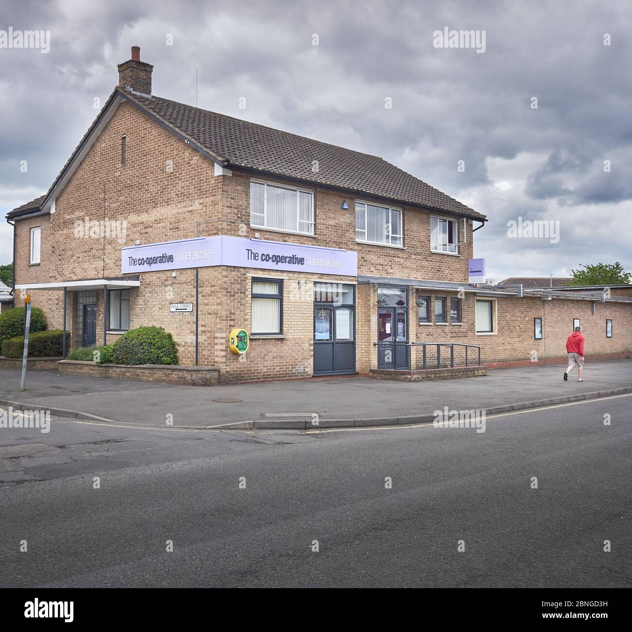 Le bâtiment de la coopérative de sous-construction à Corby, en Angleterre Banque D'Images