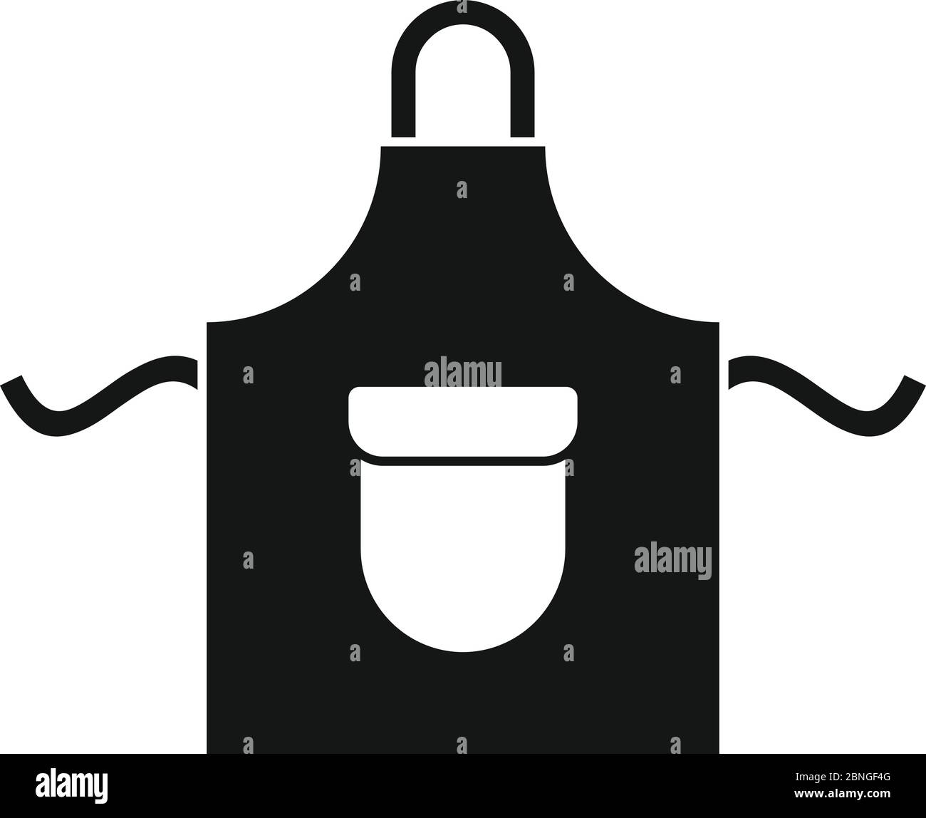Tablier de cuisine icône. Simple illustration de tablier de cuisine icône vecteur pour la conception web isolé sur fond blanc Illustration de Vecteur