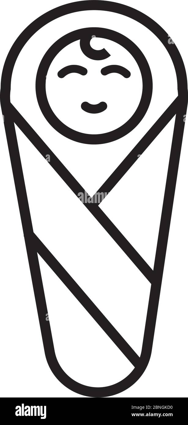 Modele De Conception D Icone De Naissance De Bebe Vecteur Isole Image Vectorielle Stock Alamy