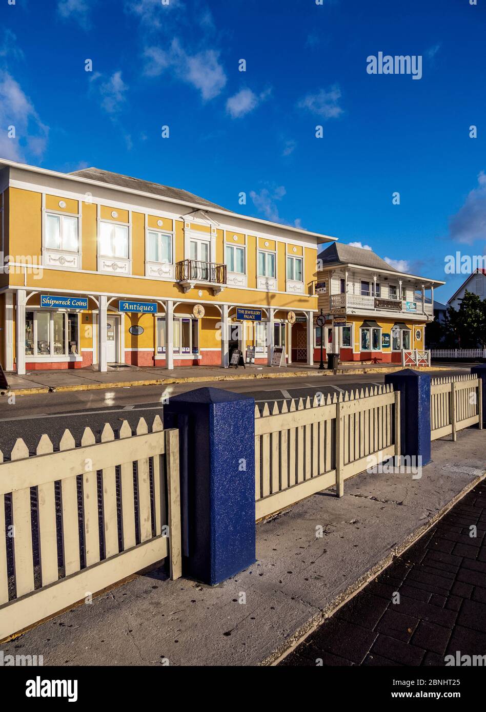 Harbor Drive, George Town, Grand Cayman, îles Caïman Banque D'Images