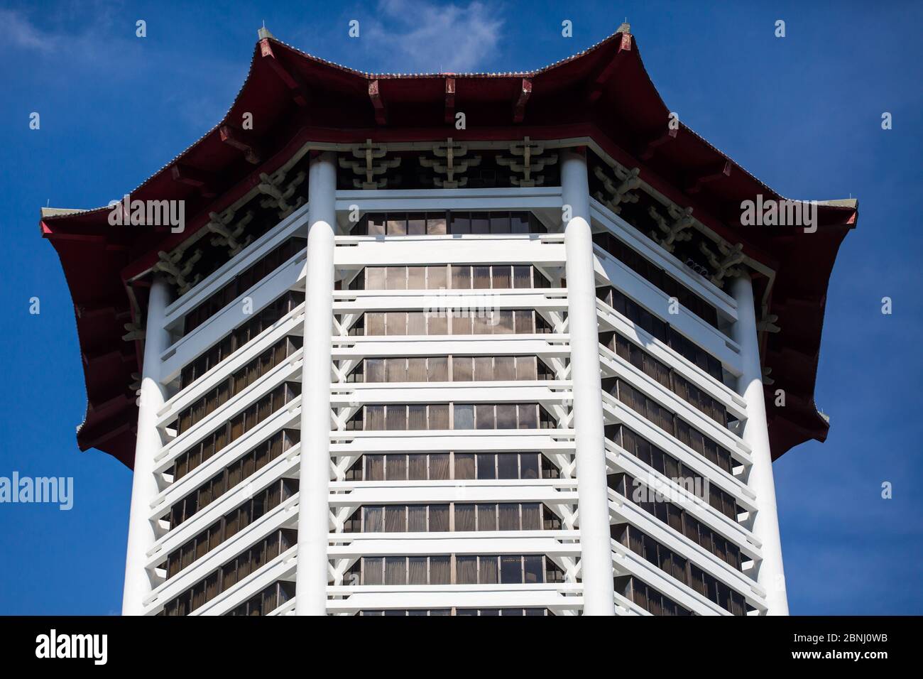 Architecture de l'hôtel Singapore Marriott Tang Plaza Banque D'Images