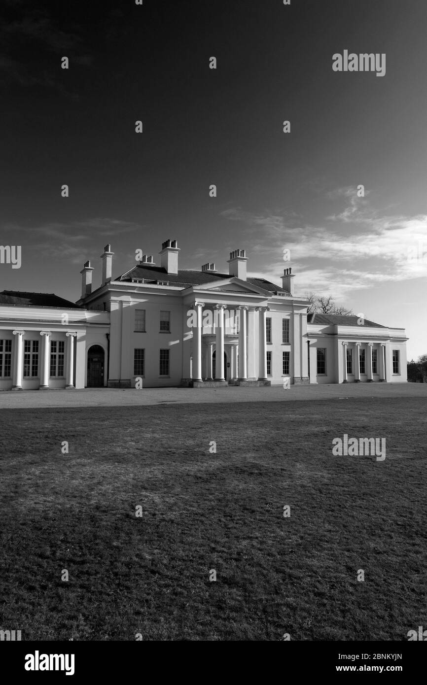 Vue d'été de Hylands House, Hylands Park, London Road, Writtle, Chelmsford City, Essex, Angleterre Banque D'Images