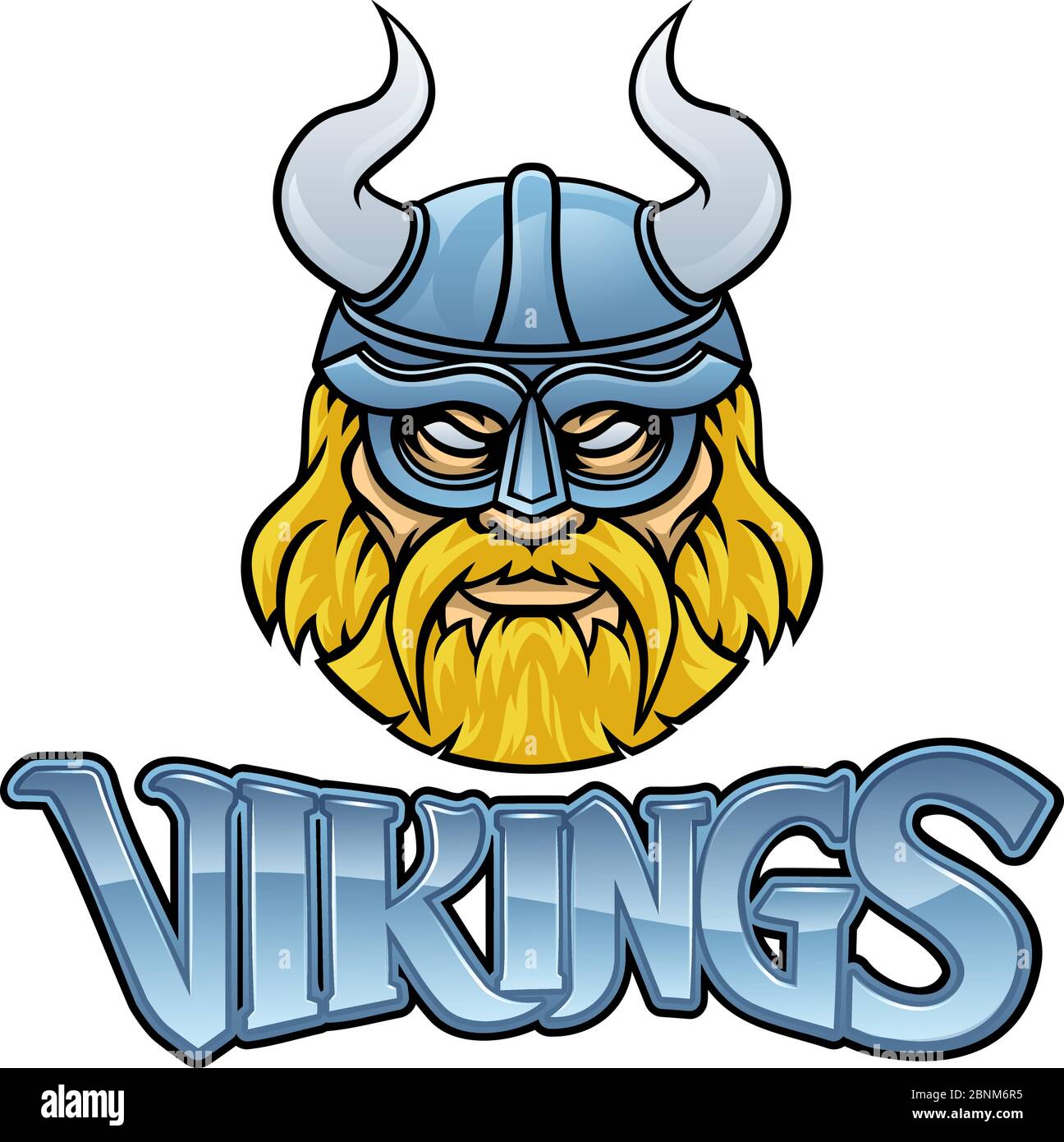 Motif de la mascotte Viking Warrior Illustration de Vecteur