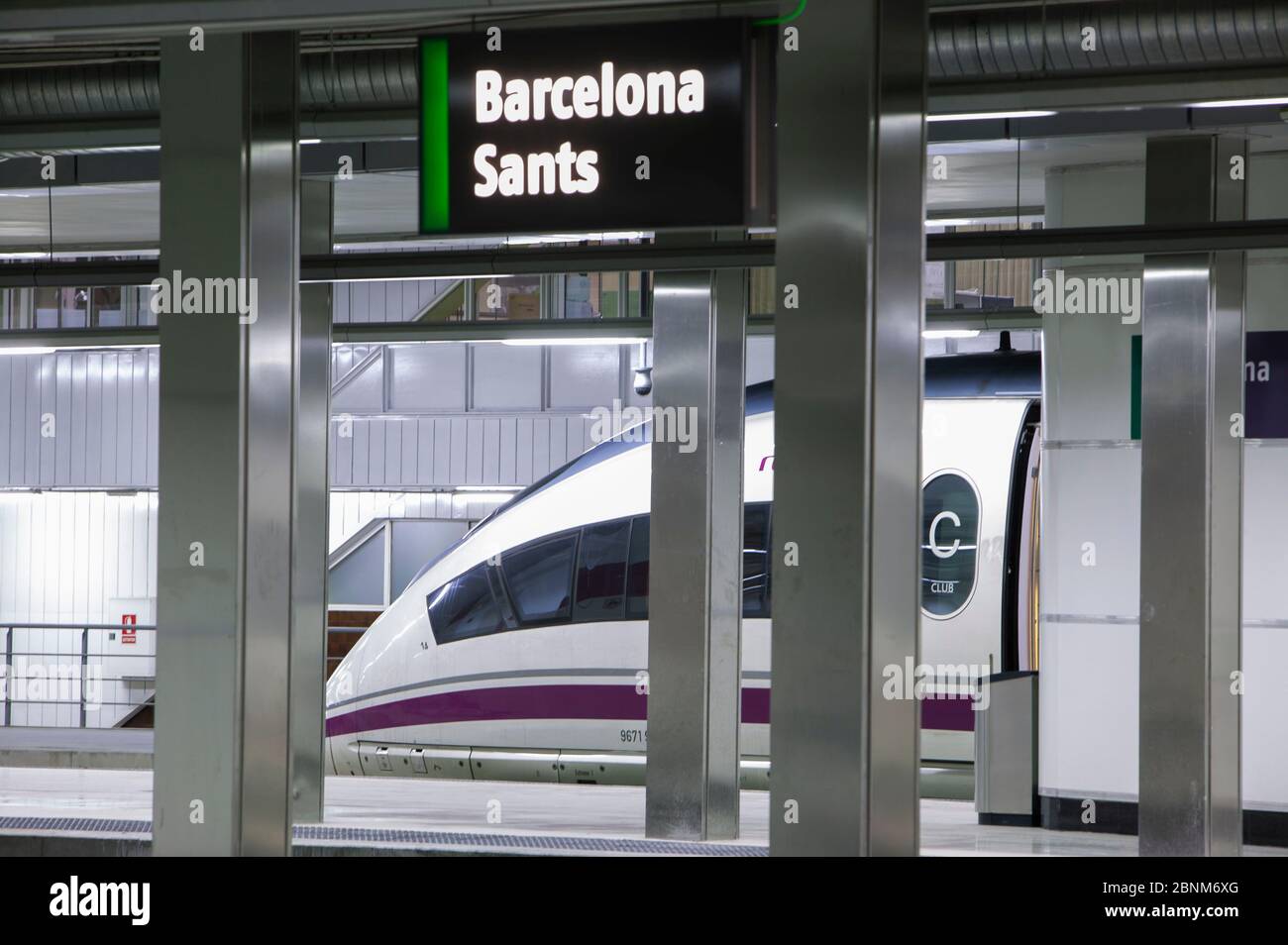 Gare de Barcelone sans Banque D'Images