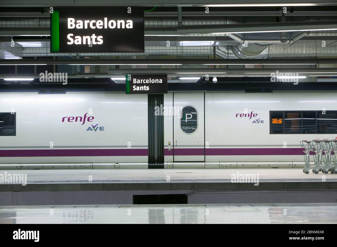 Gare de Barcelone sans Banque D'Images