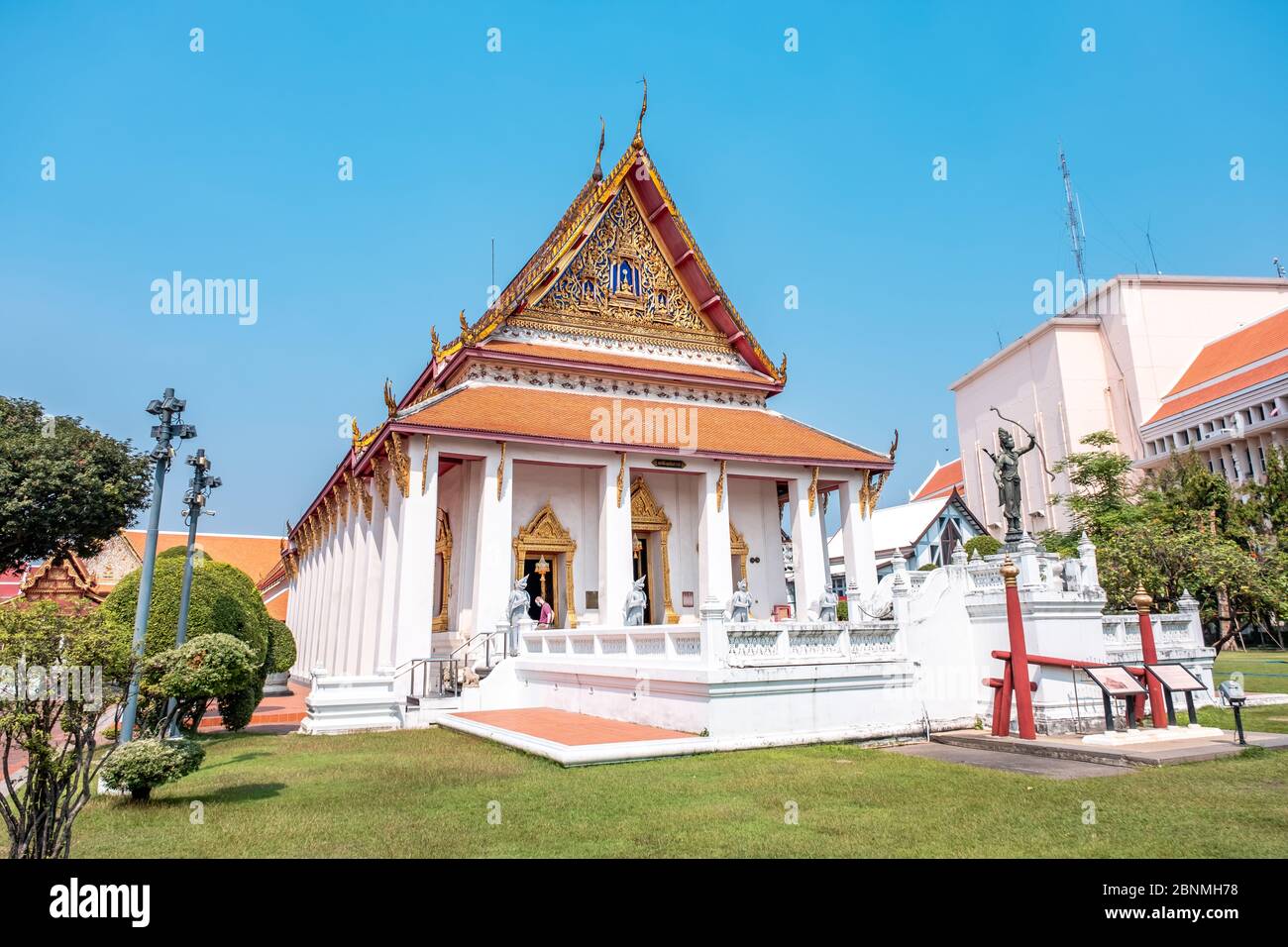 Bangkok / Thaïlande - 19 janvier 2020 : bâtiment du Musée national de Bangkok dans le vieux centre-ville Banque D'Images