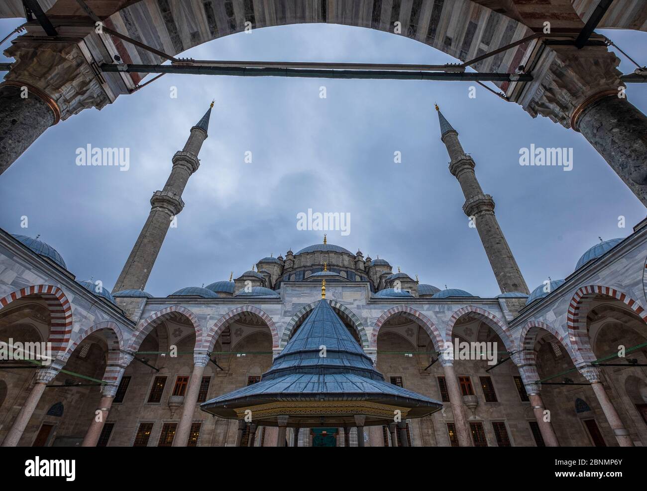 La Turquie, Istanbul, municipalité de Fatih, quart de Fatih, Mosquée Fatih Banque D'Images