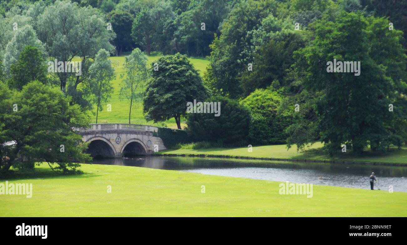 Pont Audley End conçu par Robert Adam Banque D'Images