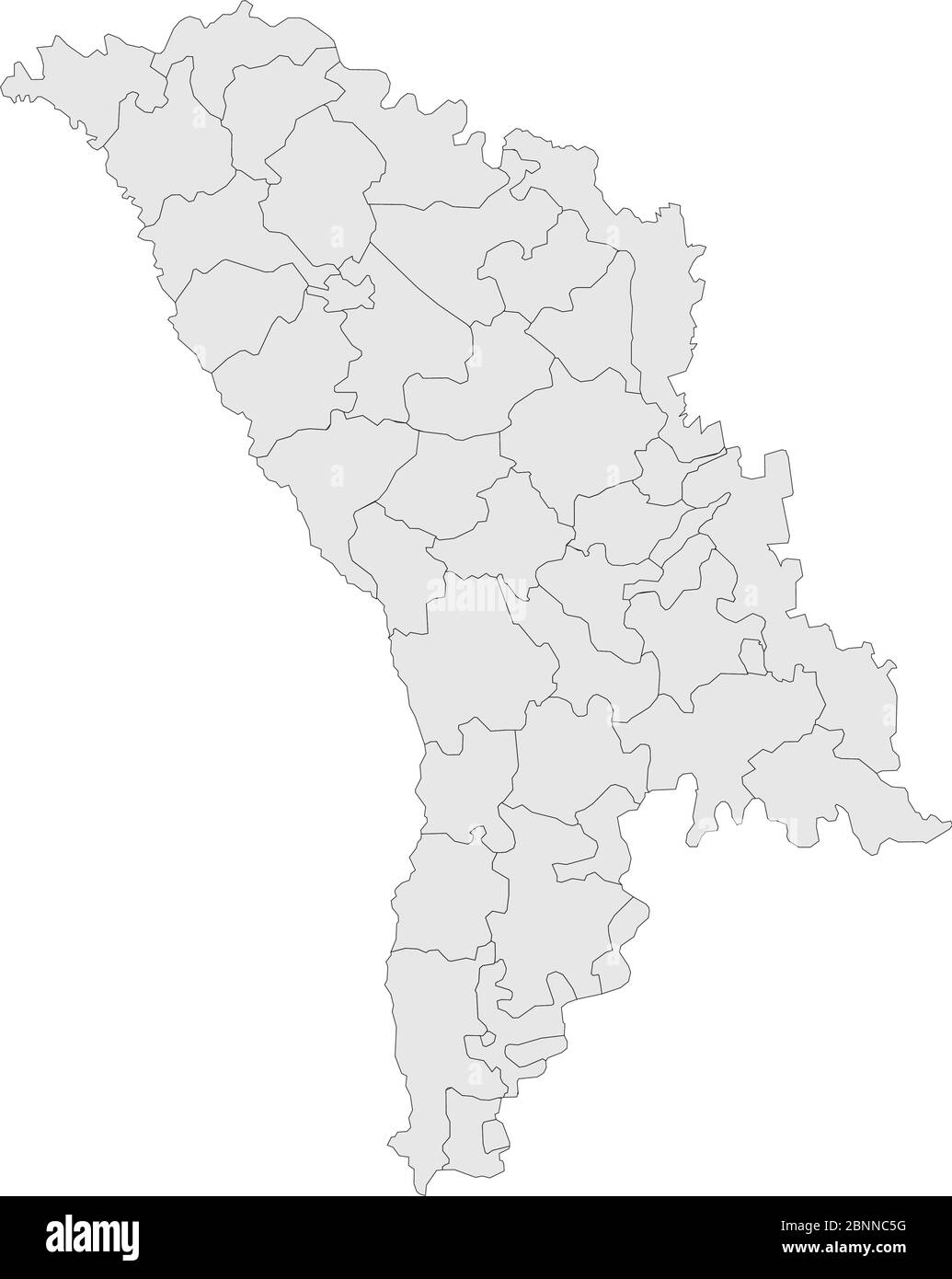 Moldavie carte politique vecteur. Fond gris clair. Idéal pour les concepts d'affaires, les graphiques, l'éducation, la toile de fond, les fonds d'écran et les fonds d'écran. Illustration de Vecteur