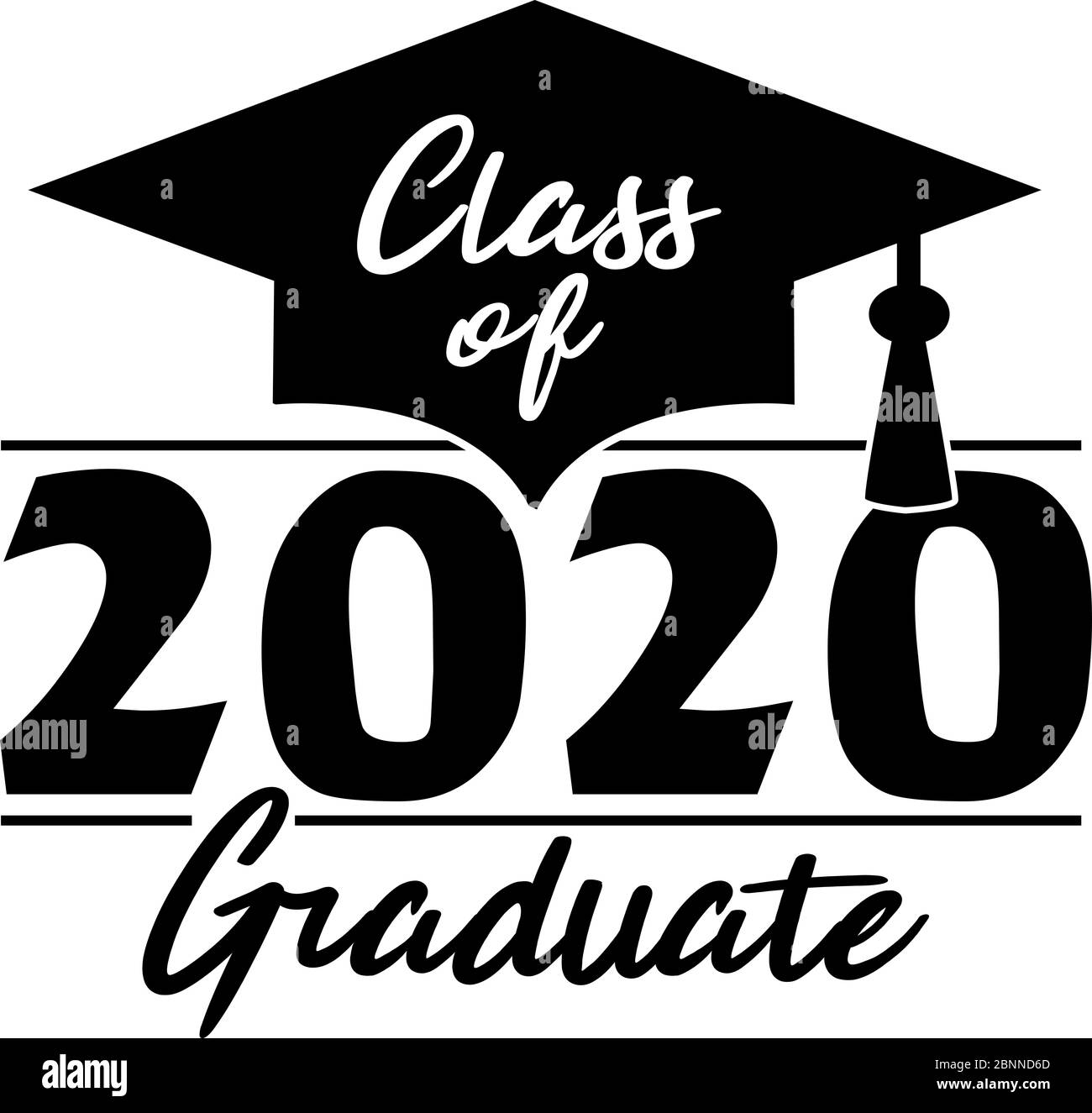 Bannière de la classe des diplômés 2020 Banque D'Images