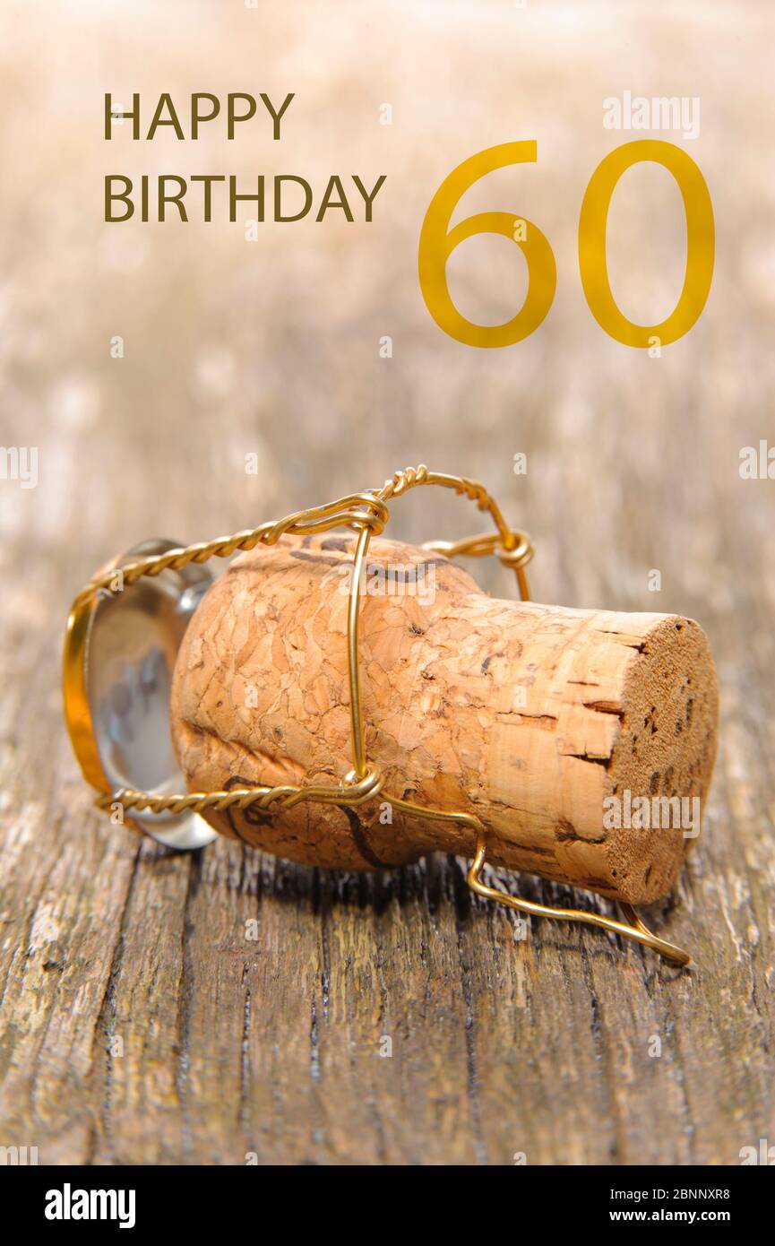 Joyeux 60ème anniversaire Banque D'Images