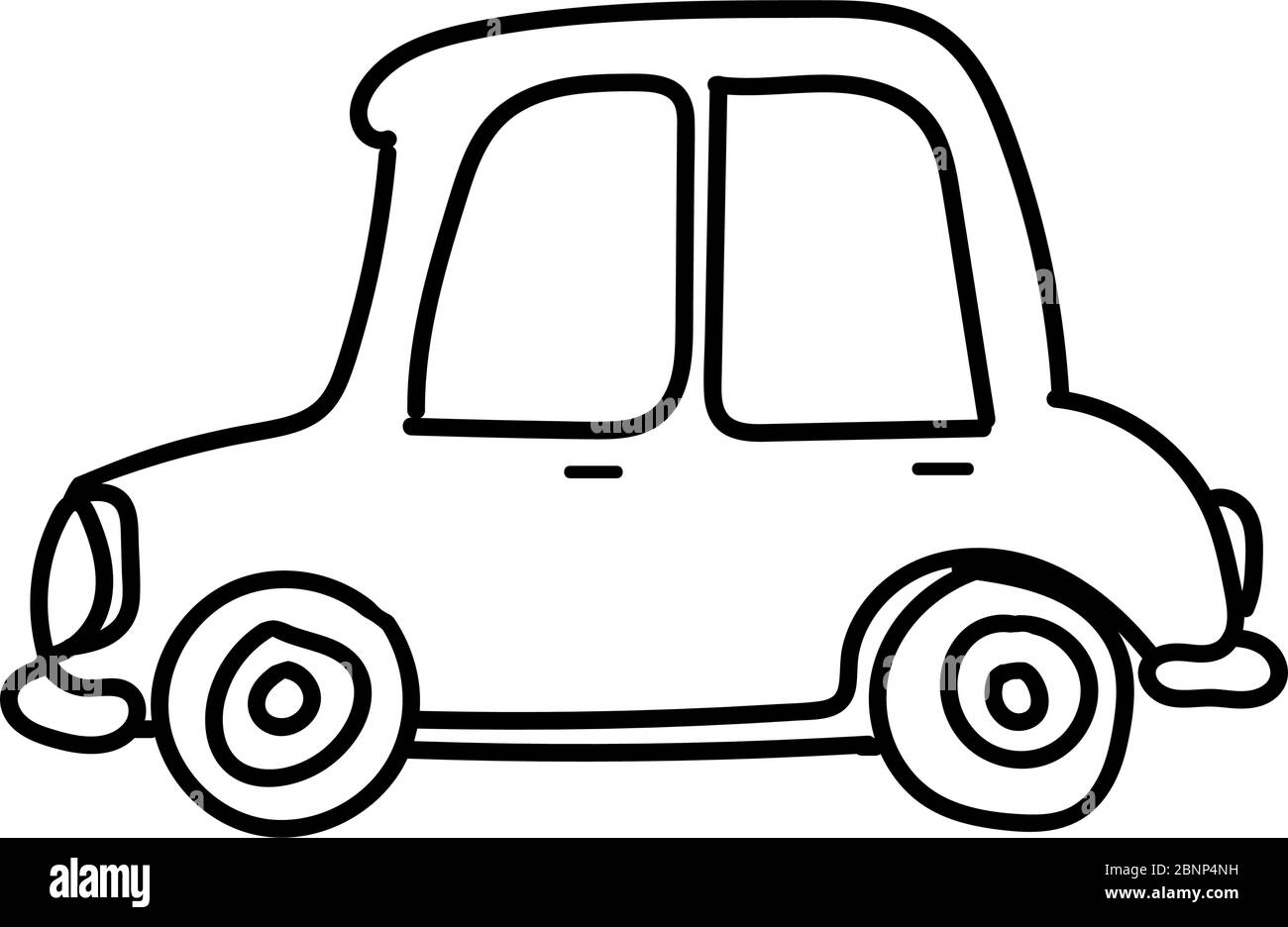 Vintage voiture Doodle esquisse vector illustration graphique conception. Idéal pour les arrière-plans, le fond, l'autocollant, l'étiquette, l'icône, la bannière, l'affiche, etc Illustration de Vecteur