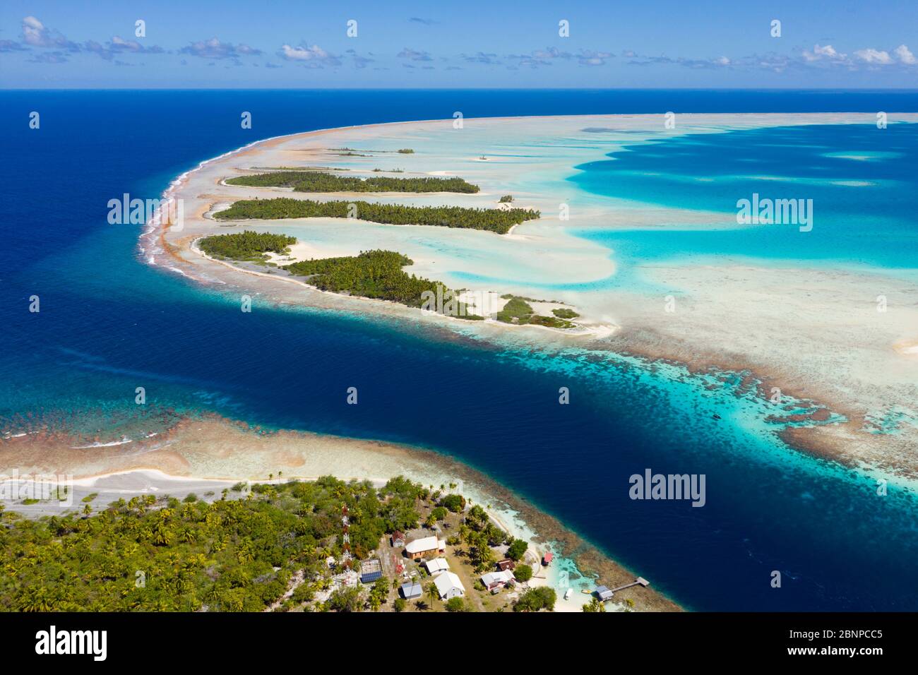 Tetamanu Pass Of Fakarava Atoll, Tuamotu Archipel, Polynésie Française Banque D'Images