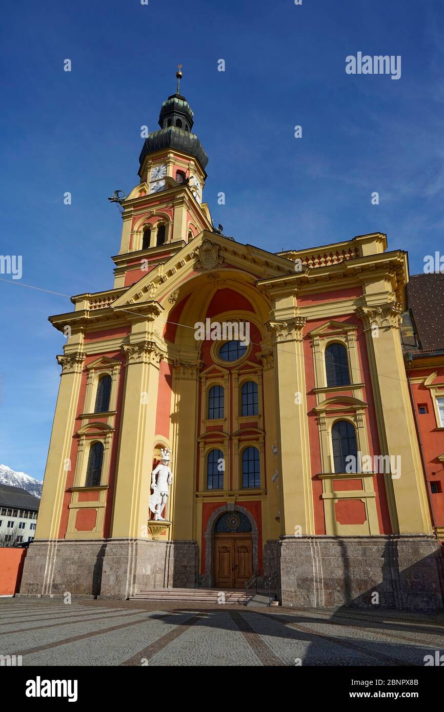 Autriche, Tyrol, Innsbruck, Abbaye de Wilten, monastère, collégiale Banque D'Images