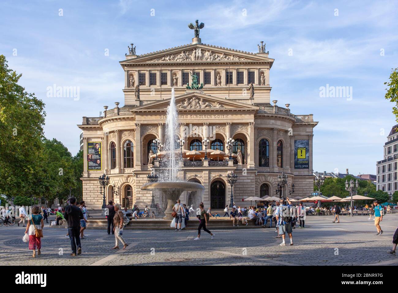 Alte Oper, Opernplatz, Francfort-sur-le-main, Hesse, Allemagne, Europe Banque D'Images