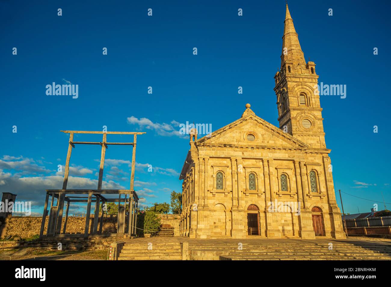 Fiangonana, Église anglicane royale à la Rova d'Antananarivo Banque D'Images