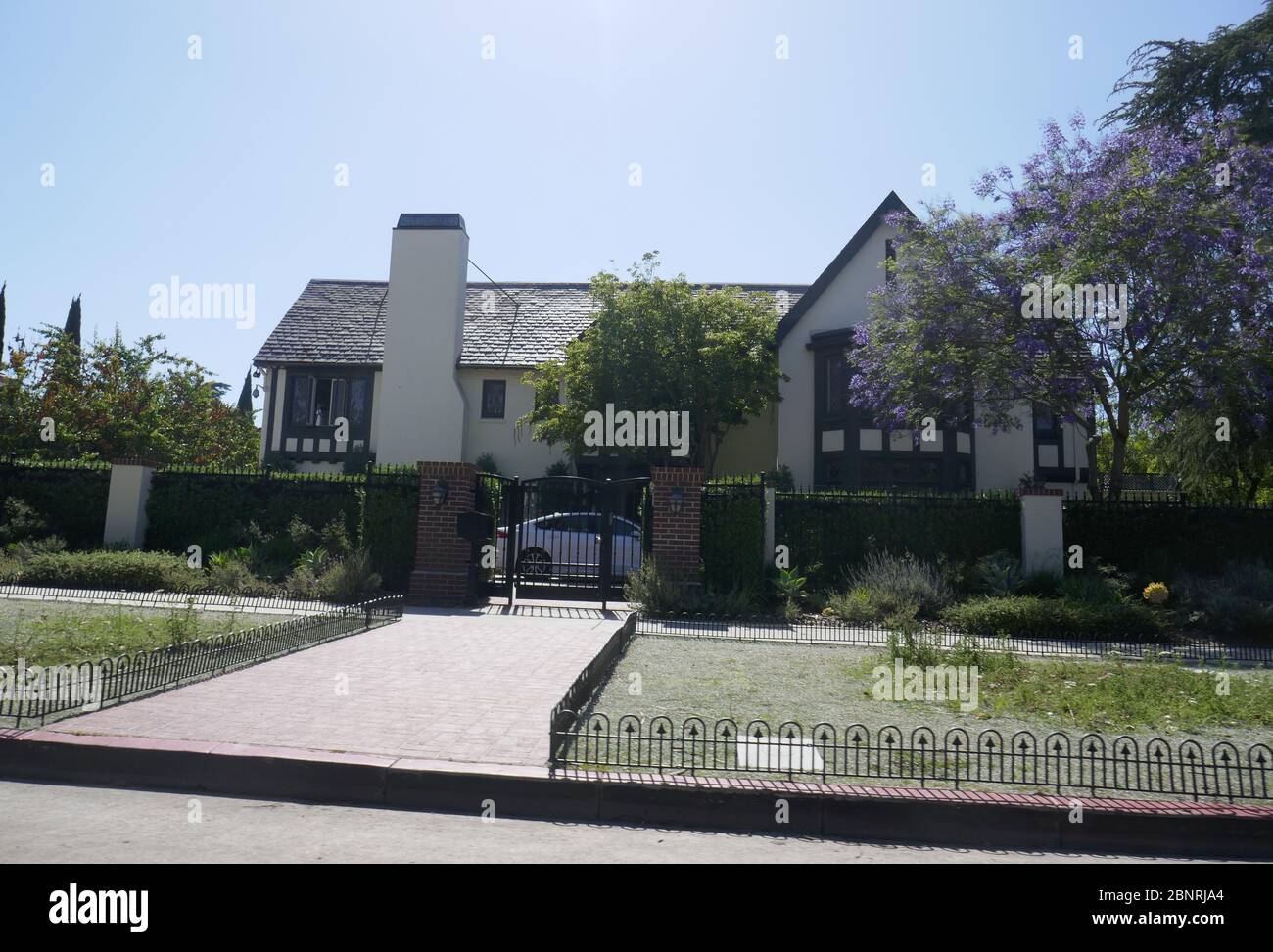 Los Angeles, Californie, États-Unis 15 mai 2020 UNE vue générale de l'atmosphère de la maison du maire de Los Angeles Eric Garcetti, la maison Getty au 605 South Irving Blvd à Hancock Park à Los Angeles, Californie, États-Unis. Photo par Barry King/Alay stock photo Banque D'Images