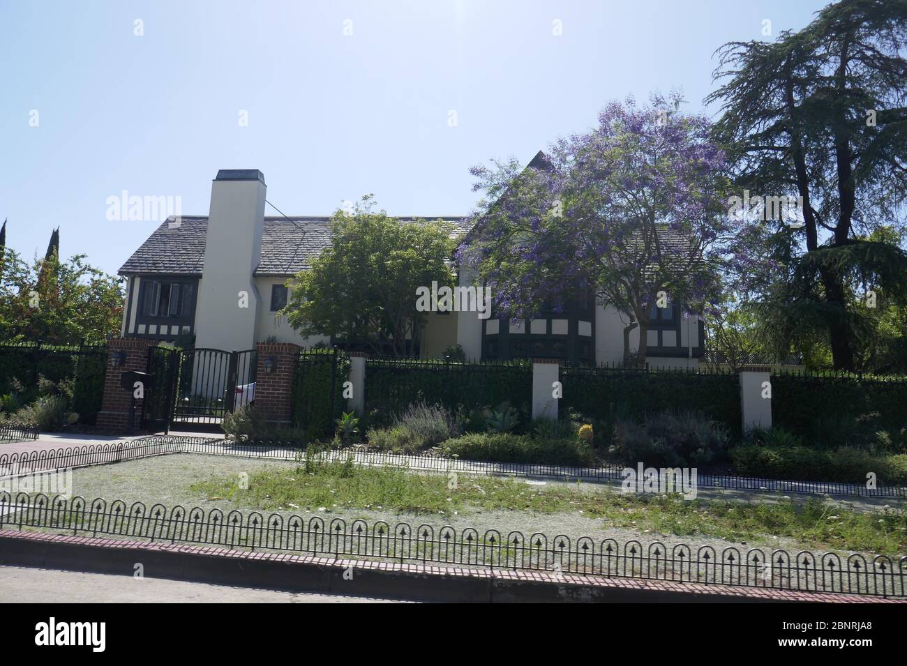 Los Angeles, Californie, États-Unis 15 mai 2020 UNE vue générale de l'atmosphère de la maison du maire de Los Angeles Eric Garcetti, la maison Getty au 605 South Irving Blvd à Hancock Park à Los Angeles, Californie, États-Unis. Photo par Barry King/Alay stock photo Banque D'Images