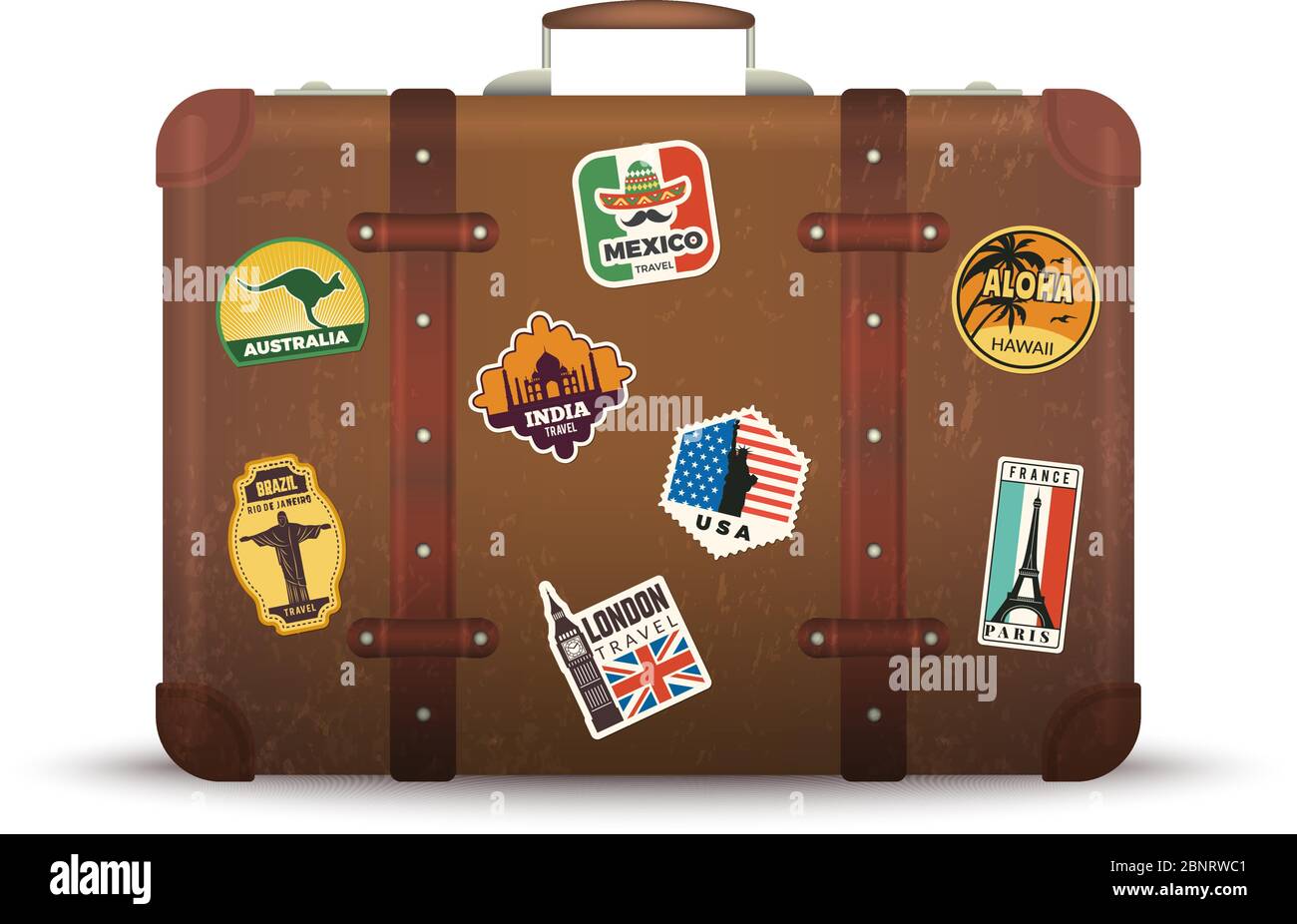 Sticker voyage valises - TenStickers