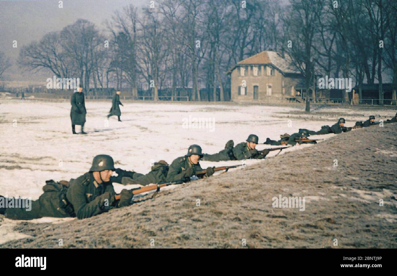 Soldats allemands nazis pendant la Seconde Guerre mondiale Banque D'Images