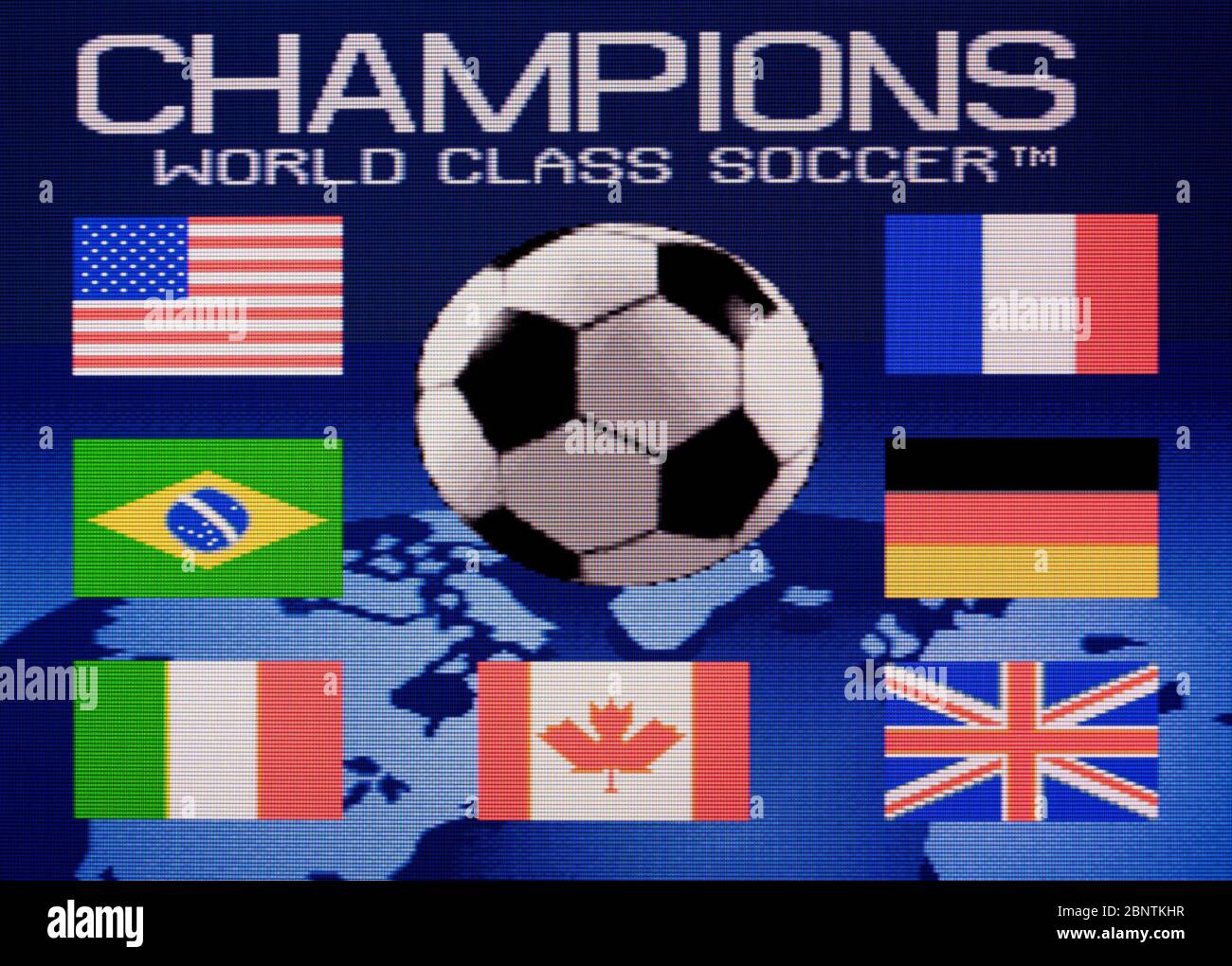 Champions World Class Soccer - SNES Super Nintendo - usage éditorial seulement Banque D'Images