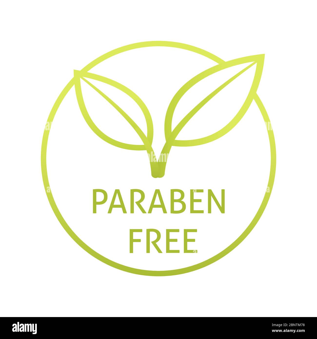 Icône de paraben libre. Illustration vectorielle isolée. ESP 10. Illustration de Vecteur