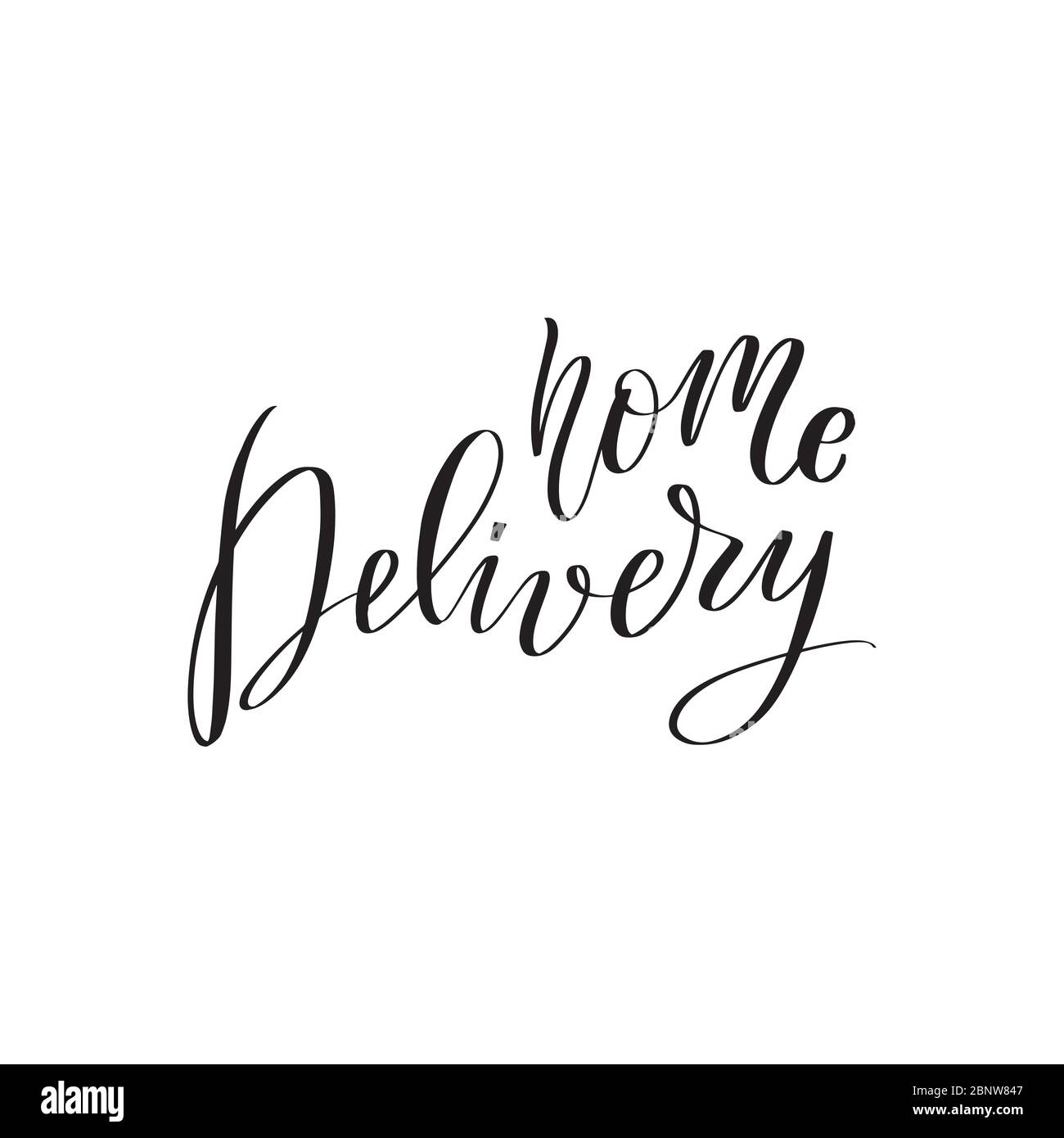 Calligraphie vecteur illustration isolé sur fond blanc. Illustration de Vecteur