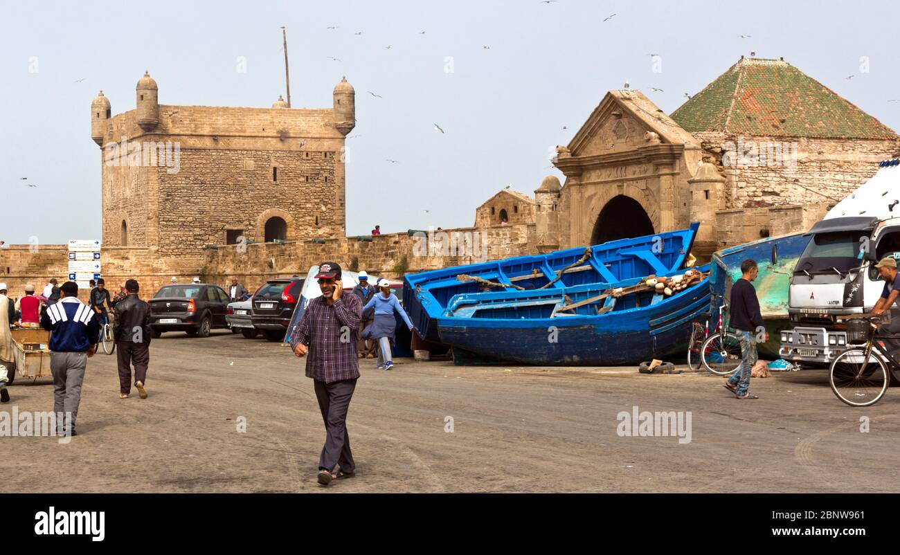 La citadelle d'Essaouira, Maroc Banque D'Images