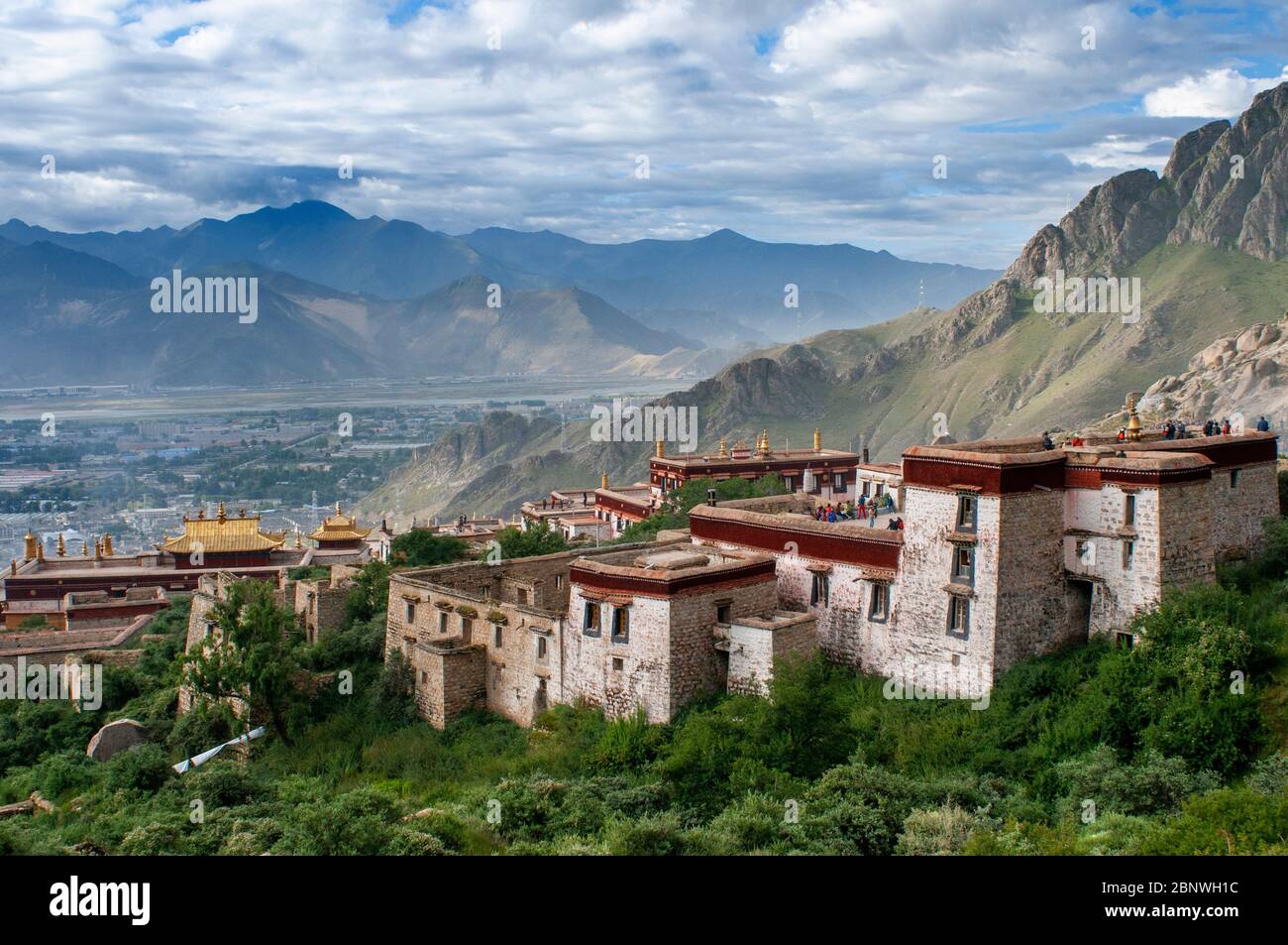 Monastère de Lhassa Drepung à Lhassa Tibet Chine Banque D'Images