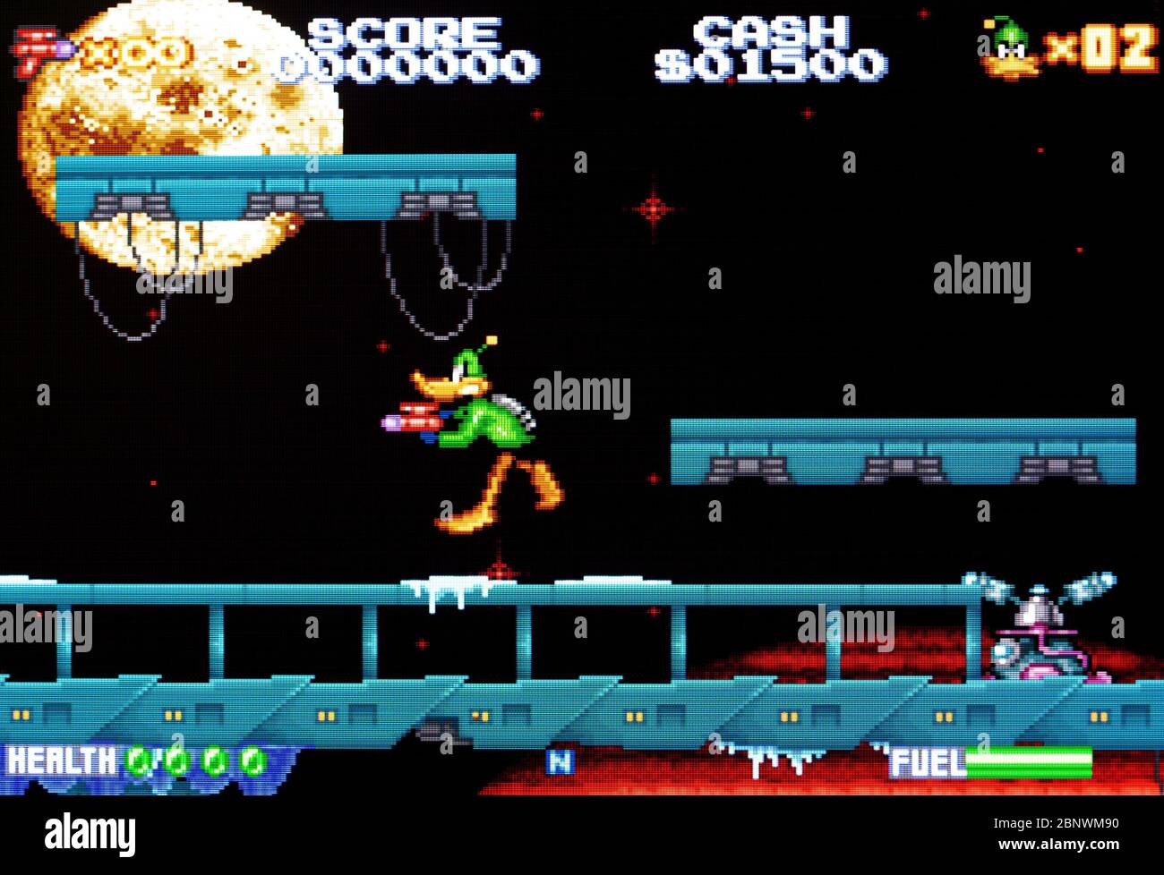 Daffy Duck les missions Marvin - SNES Super Nintendo - usage éditorial seulement Banque D'Images