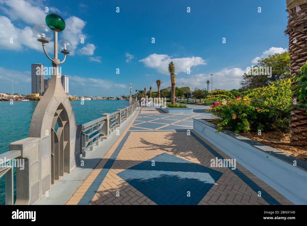 Corniche d'Abu Dhabi Banque D'Images