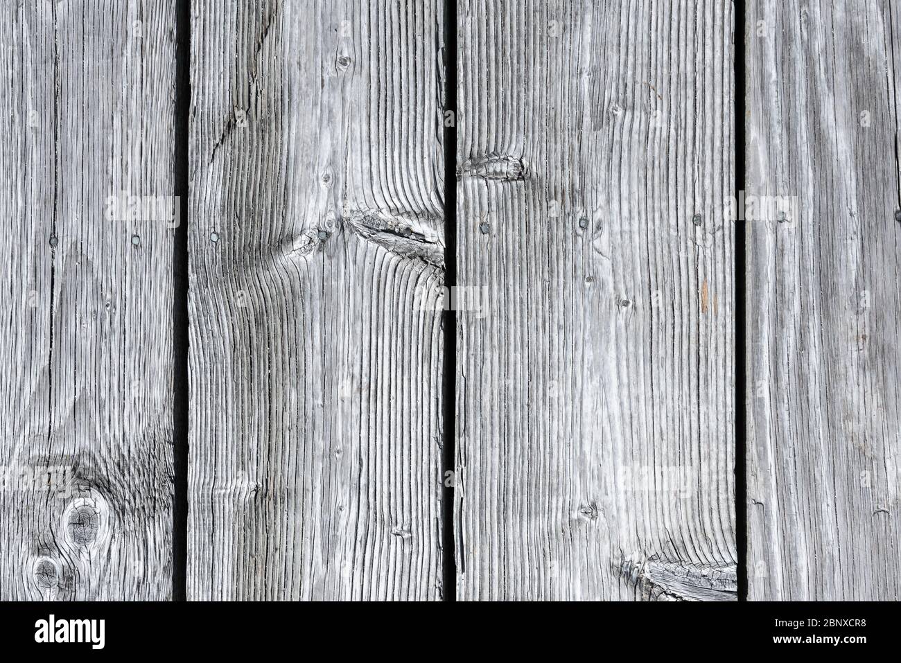 Gros plan de planches de fond gris en bois Banque D'Images