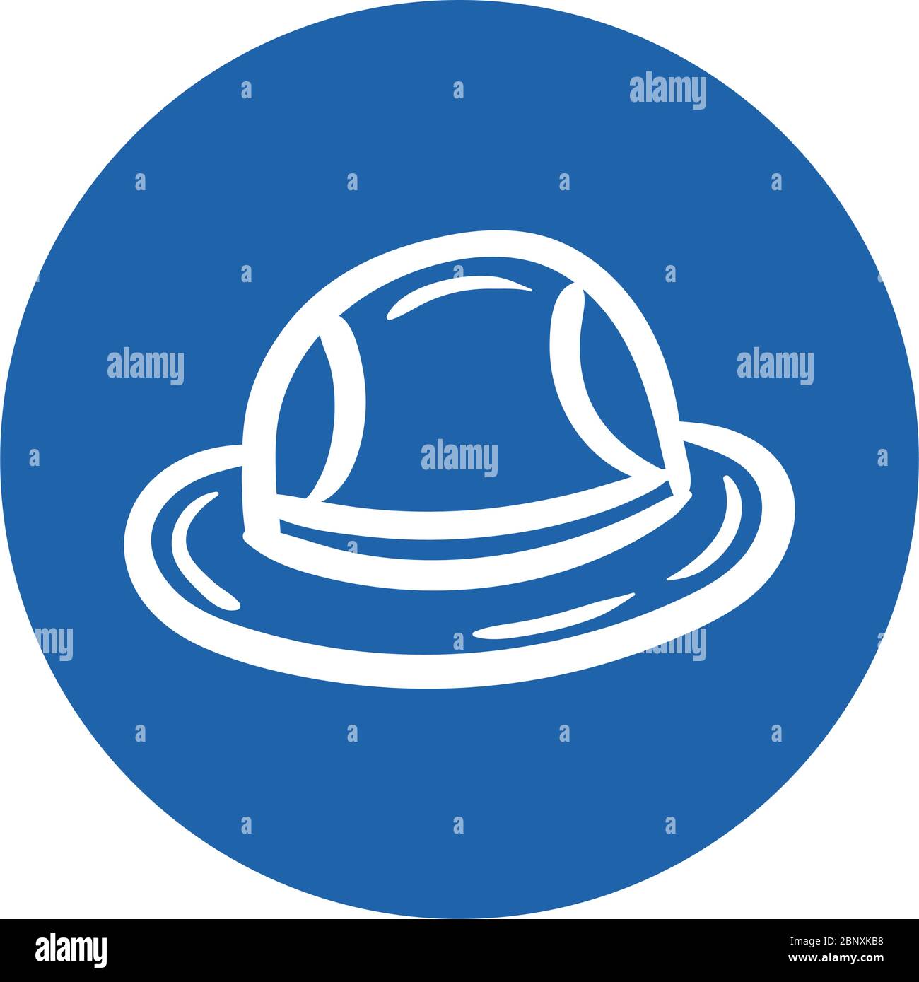 chapeau canadien accessoire style bloc icône Illustration de Vecteur