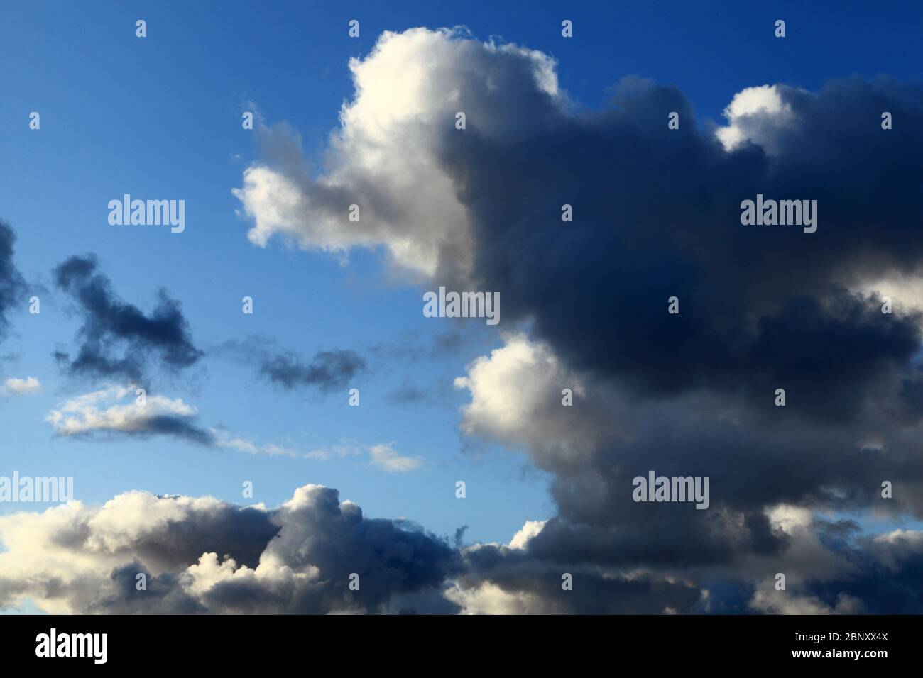 Sombre, nuage, nuages, ciel bleu, météo, météorologie, ciel, ciel Banque D'Images