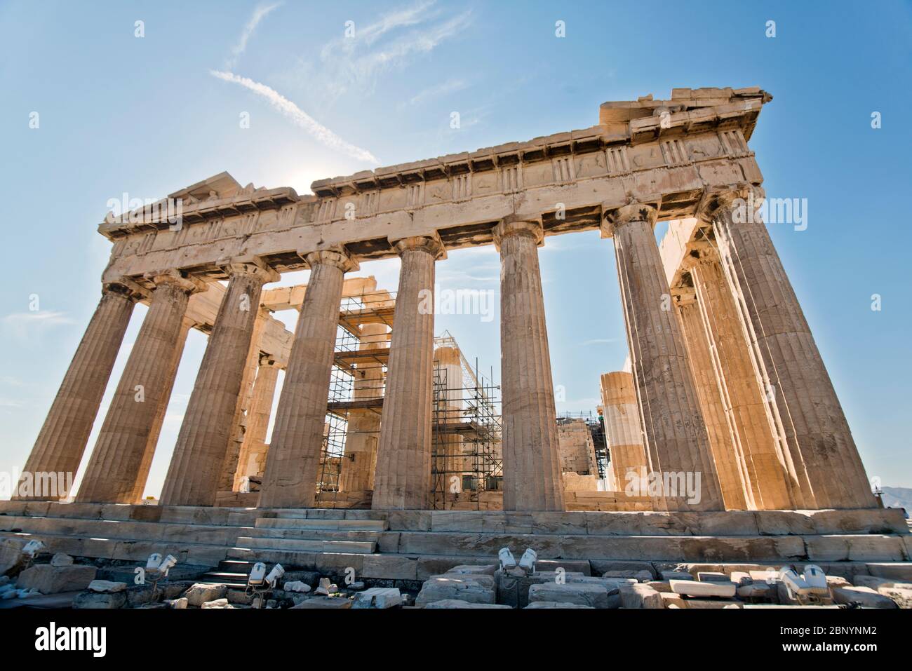 Le Parthénon. Acropole d'Athènes, Grèce Banque D'Images